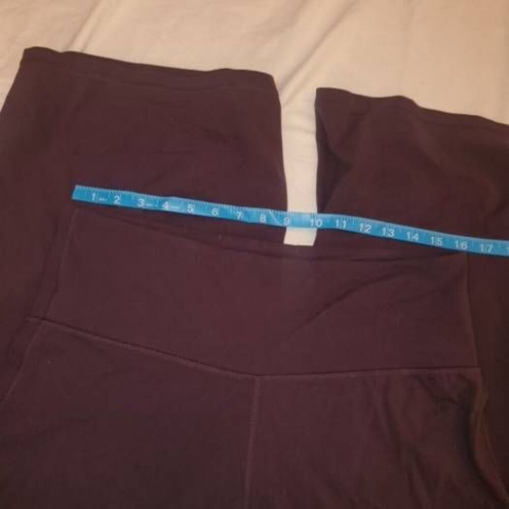Athleta Elation Wide Leg Dark Purple Stretch Yoga Pants Size 1X - Picture 12 of 14
